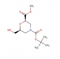4-(tert-butyl) 2-methyl (2R,6S)-6-(hydroxymethyl)morpholine-2,4-dicarboxylate