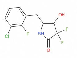 5-(3-chloro-2-fluorobenzyl)-3,3-difluoro-4-hydroxypyrrolidin-2-one