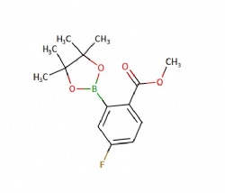 methyl 4-fluoro-2-(4,4,5,5-tetramethyl-1,3,2-dioxaborolan-2-yl)benzoate
