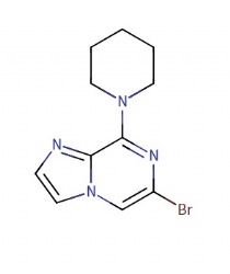6-bromo-8-(piperidin-1-yl)imidazo[1,2-a]pyrazine