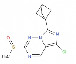 7-(bicyclo[1.1.1]pentan-1-yl)-5-chloro-2-(methylsulfinyl)imidazo[5,1-f][1,2,4]triazine