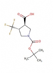 (3R,4R)-1-(tert-butoxycarbonyl)-4-(trifluoromethyl)pyrrolidine-3-carboxylic acid