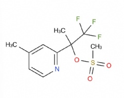 1,1,1-trifluoro-2-(4-methylpyridin-2-yl)propan-2-yl methanesulfonate