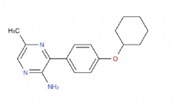 3-(4-(cyclohexyloxy)phenyl)-5-methylpyrazin-2-amine