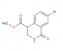 methyl 7-bromo-1-oxo-1,2,3,4-tetrahydroisoquinoline-4-carboxylate