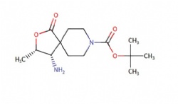 tert-butyl (3S,4S)-4-amino-3-methyl-1-oxo-2-oxa-8-azaspiro[4.5]decane-8-carboxylate