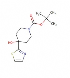 tert-butyl 4-hydroxy-4-(thiazol-2-yl)piperidine-1-carboxylate