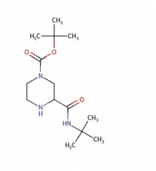 tert-butyl 3-(tert-butylcarbamoyl)piperazine-1-carboxylate