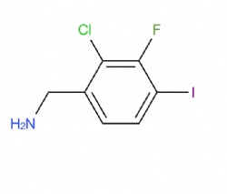 (2-chloro-3-fluoro-4-iodophenyl)methanamine