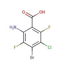 2-amino-4-bromo-5-chloro-3,6-difluorobenzoic acid