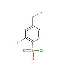 4-(bromomethyl)-2-fluorobenzenesulfonyl chloride