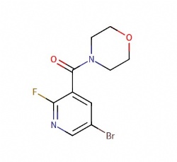 (5-bromo-2-fluoropyridin-3-yl)(morpholino)methanone