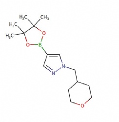 1-((tetrahydro-2H-pyran-4-yl)methyl)-4-(4,4,5,5-tetramethyl-1,3,2-dioxaborolan-2-yl)-1H-pyrazole