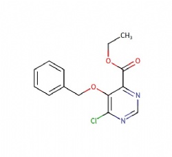 ethyl 5-(benzyloxy)-6-chloropyrimidine-4-carboxylate