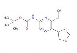 tert-butyl (6-(hydroxymethyl)-5-(tetrahydrofuran-3-yl)pyridin-2-yl)carbamate