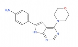 4-(4-morpholino-7H-pyrrolo[2,3-d]pyrimidin-6-yl)anilin