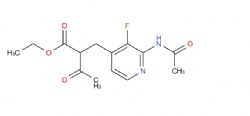 ethyl 2-((2-acetamido-3-fluoropyridin-4-yl)methyl)-3-oxobutanoate