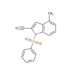 4-methyl-1-(phenylsulfonyl)-1H-indole-2-carbonitrile