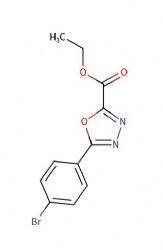 ethyl 5-(4-bromophenyl)-1,3,4-oxadiazole-2-carboxylate