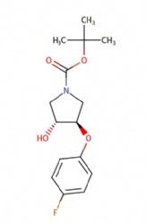 trans-3-(4-Fluorophenoxy)-4-hydroxy-1-Boc-pyrrolidine