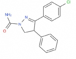 3-(4-chlorophenyl)-4-phenyl-4,5-dihydro-1H-pyrazole-1-carboxamide