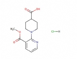 1-(3-(methoxycarbonyl)pyridin-2-yl)piperidine-4-carboxylic acid hydrochloride