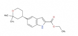 ethyl (S)-5-(2,2-dimethyltetrahydro-2H-pyran-4-yl)-1H-indole-2-carboxylate