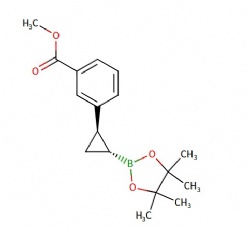 trans methyl 3-(2-(4,4,5,5-tetramethyl-1,3,2-dioxaborolan-2-yl)cyclopropyl)benzoate