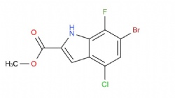 methyl 6-bromo-4-chloro-7-fluoro-1H-indole-2-carboxylate