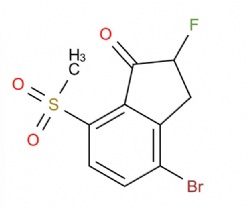 4-bromo-2-fluoro-7-(methylsulfonyl)-2,3-dihydro-1H-inden-1-one