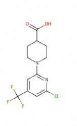 1-(6-chloro-4-(trifluoromethyl)pyridin-2-yl)piperidine-4-carboxylic acid