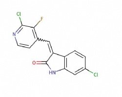 6-chloro-3-((2-chloro-3-fluoropyridin-4-yl)methylene)indolin-2-one
