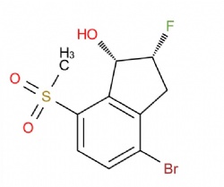 (1S,2R)-4-bromo-2-fluoro-7-methanesulfonyl-2,3-dihydro-1H-inden-1-ol