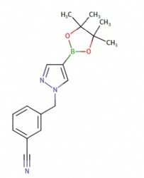 3-((4-(4,4,5,5-tetramethyl-1,3,2-dioxaborolan-2-yl)-1H-pyrazol-1-yl)methyl)benzonitrile
