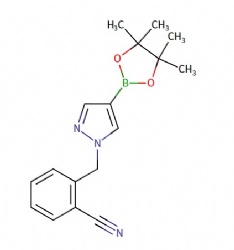 2-((4-(4,4,5,5-tetramethyl-1,3,2-dioxaborolan-2-yl)-1H-pyrazol-1-yl)methyl)benzonitrile