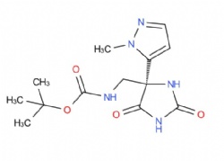 tert-butyl (S)-((4-(1-methyl-1H-pyrazol-5-yl)-2,5-dioxoimidazolidin-4-yl)methyl)carbamate