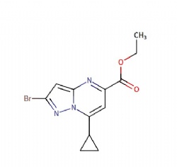 ethyl 2-bromo-7-cyclopropylpyrazolo[1,5-a]pyrimidine-5-carboxylate