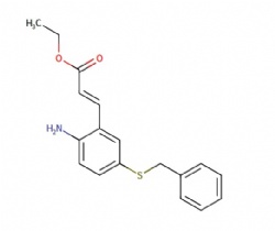 ethyl (E)-3-(2-amino-5-(benzylthio)phenyl)acrylate