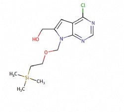 (4-chloro-7-((2-(trimethylsilyl)ethoxy)methyl)-7H-pyrrolo[2,3-d]pyrimidin-6-yl)methanol