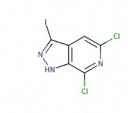 5,7-dichloro-3-iodo-1H-pyrazolo[3,4-c]pyridine