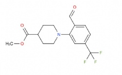 methyl 1-(2-formyl-5-(trifluoromethyl)phenyl)piperidine-4-carboxylate