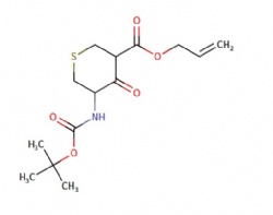 allyl 5-((tert-butoxycarbonyl)amino)-4-oxotetrahydro-2H-thiopyran-3-carboxylate