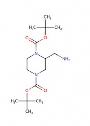 di-tert-butyl 2-(aminomethyl)piperazine-1,4-dicarboxylate