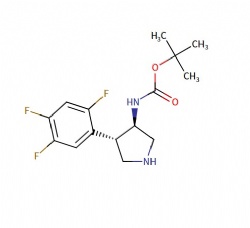 tert-butyl ((3R,4S)-4-(2,4,5-trifluorophenyl)pyrrolidin-3-yl)carbamate
