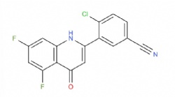4-chloro-3-(5,7-difluoro-4-oxo-1,4-dihydroquinolin-2-yl)benzonitrile