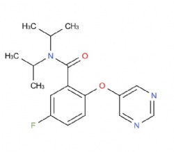 5-fluoro-N,N-diisopropyl-2-(pyrimidin-5-yloxy)benzamide
