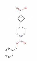 3-(1-((benzyloxy)carbonyl)piperidin-4-yl)cyclobutane-1-carboxylic acid