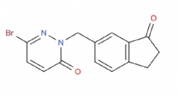 6-bromo-2-((3-oxo-2,3-dihydro-1H-inden-5-yl)methyl)pyridazin-3(2H)-one