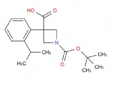 1-(tert-butoxycarbonyl)-3-(2-isopropylphenyl)azetidine-3-carboxylic acid