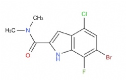 6-bromo-4-chloro-7-fluoro-N,N-dimethyl-1H-indole-2-carboxamide